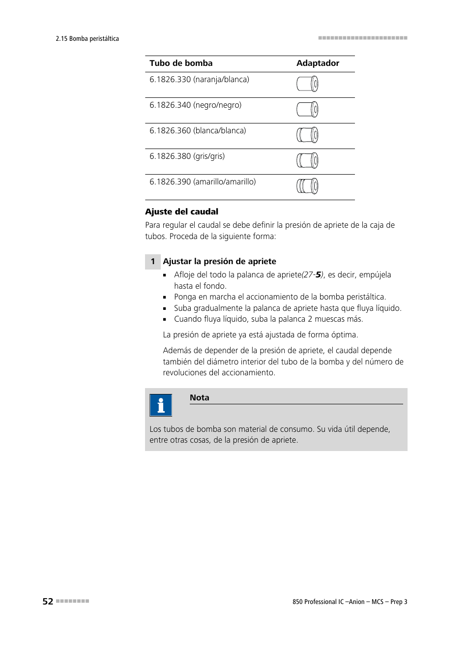 Metrohm 850 Professional IC Anion MCS Prep 3 User Manual | Page 62 / 152