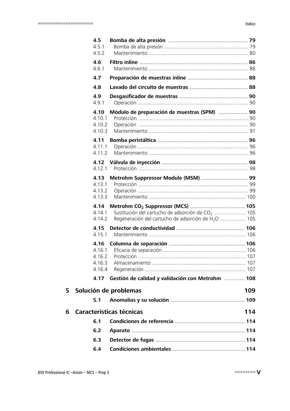 Metrohm 850 Professional IC Anion MCS Prep 3 User Manual | Page 7 / 152
