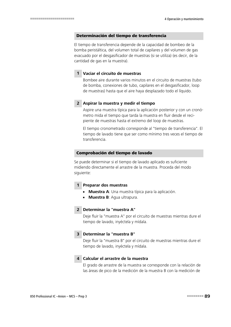 Metrohm 850 Professional IC Anion MCS Prep 3 User Manual | Page 99 / 152