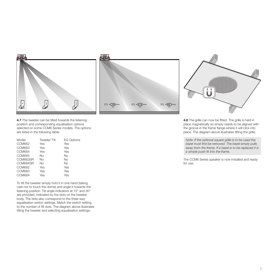Bowers & Wilkins CCM6 User Manual | Page 7 / 8