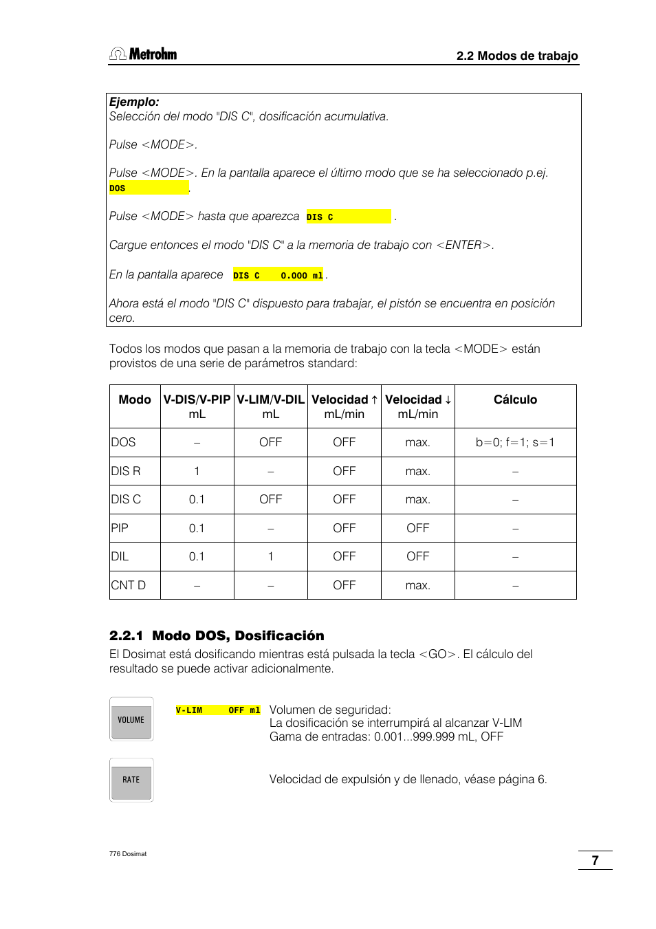Metrohm 776 Dosimat User Manual | Page 11 / 42
