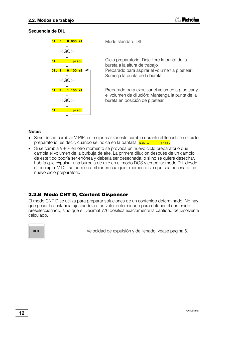 Metrohm 776 Dosimat User Manual | Page 16 / 42