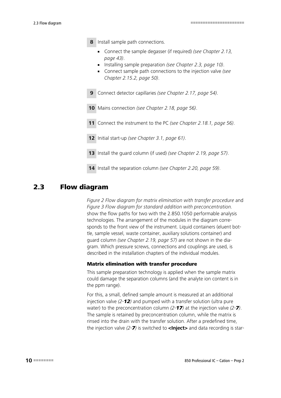 3 flow diagram, Flow diagram | Metrohm 850 Professional IC Cation - Prep 2 User Manual | Page 20 / 128