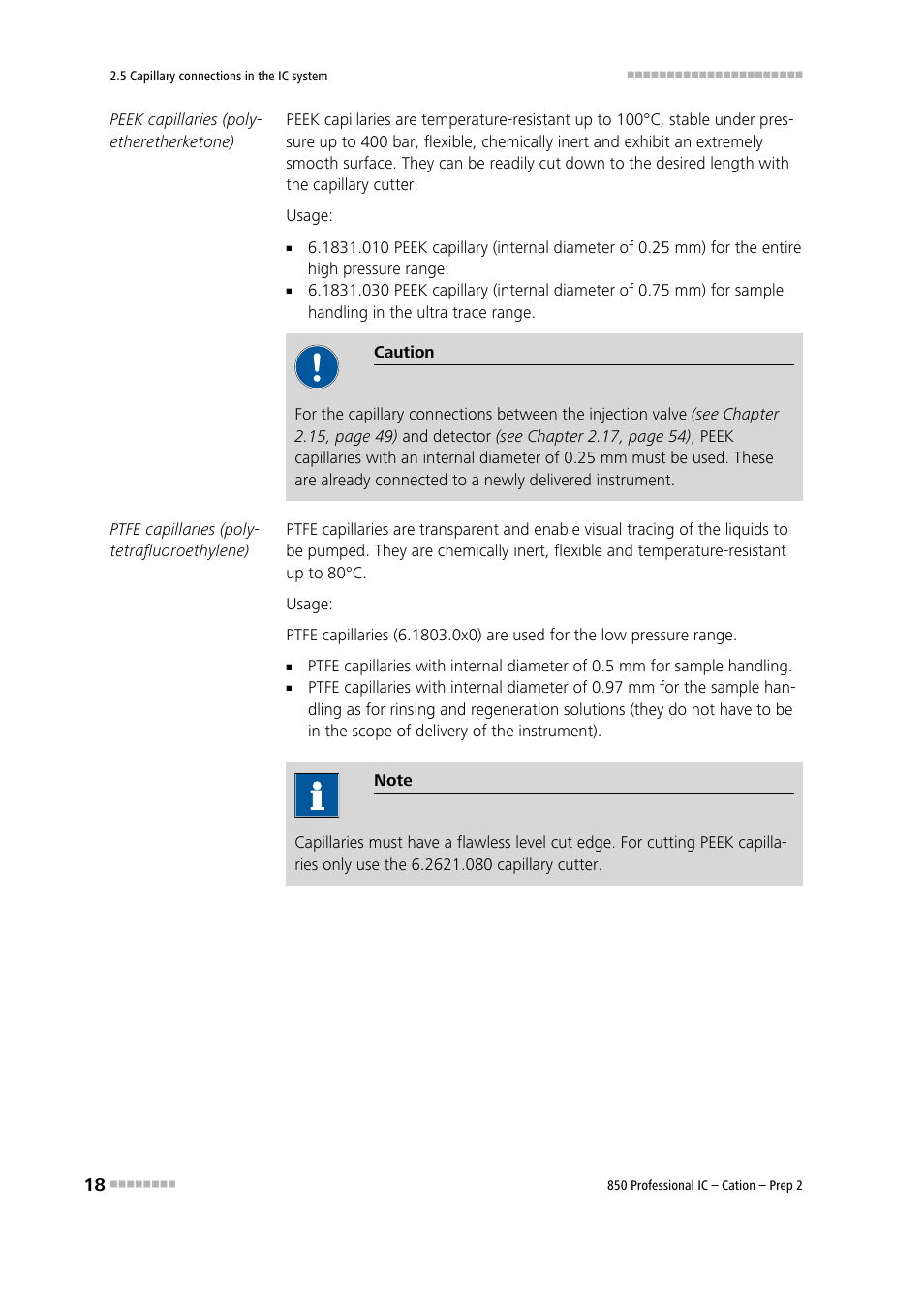 Metrohm 850 Professional IC Cation - Prep 2 User Manual | Page 28 / 128