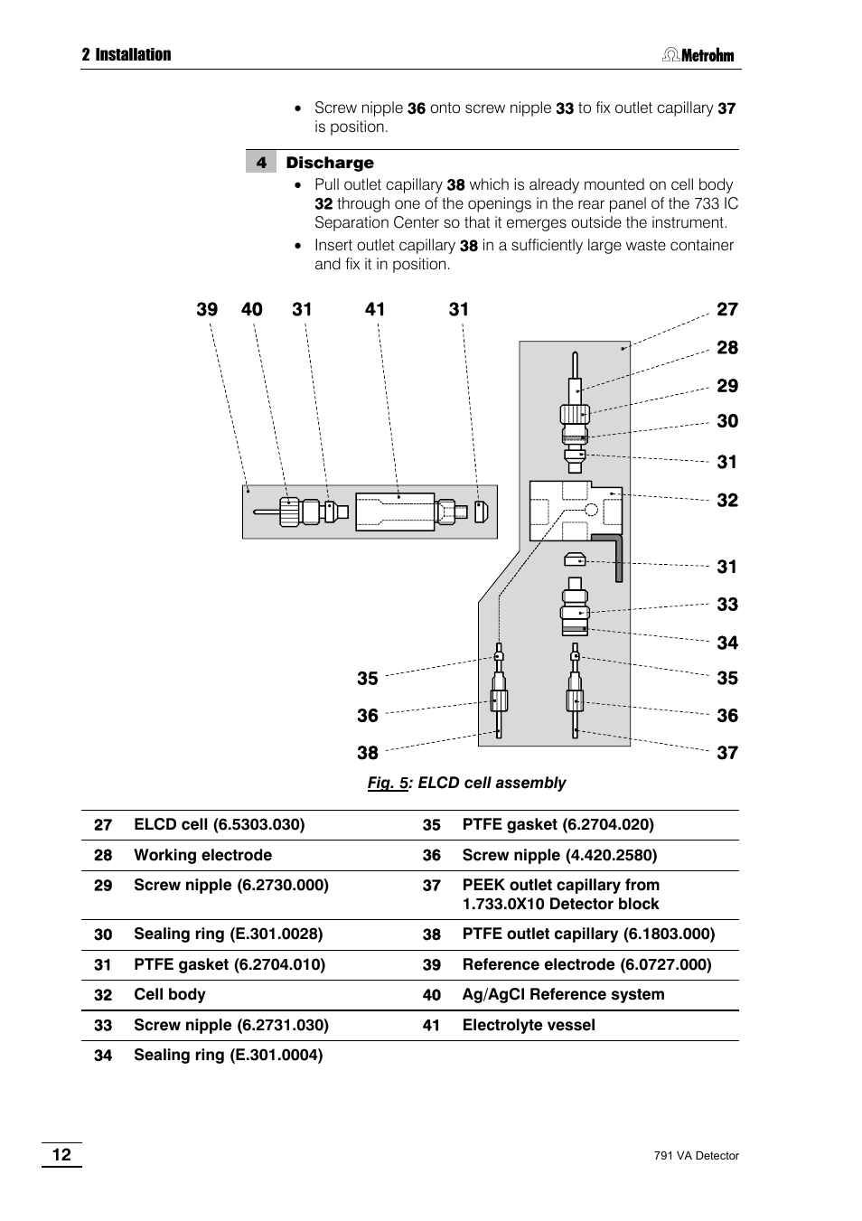 Metrohm 791 VA Detector User Manual | Page 18 / 56