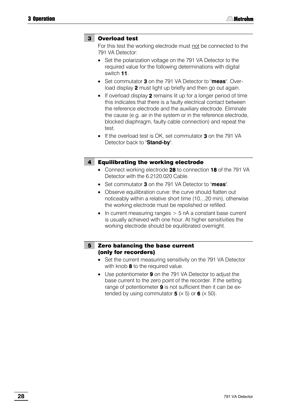 Metrohm 791 VA Detector User Manual | Page 34 / 56