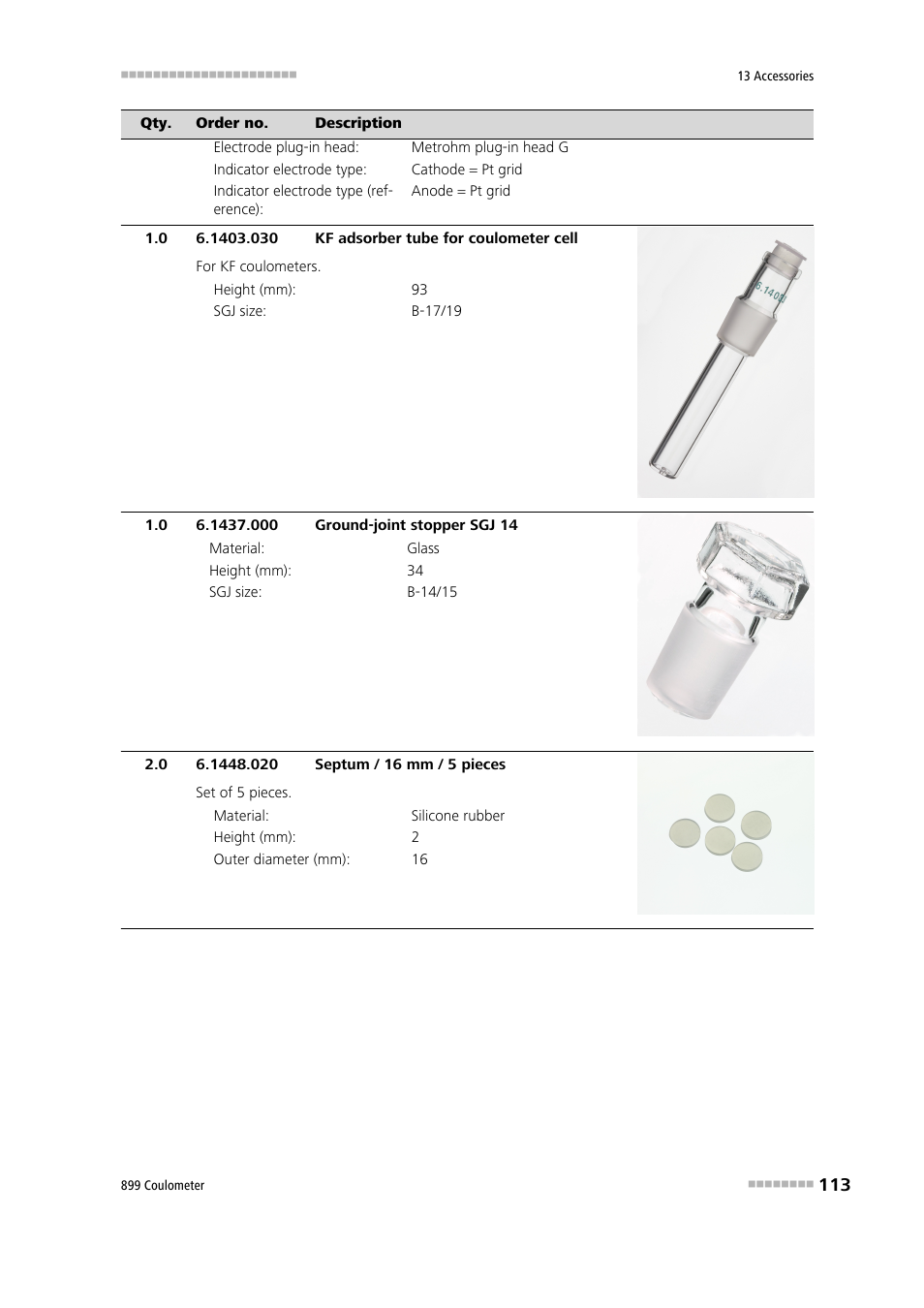 Metrohm 899 Coulometer User Manual | Page 123 / 178