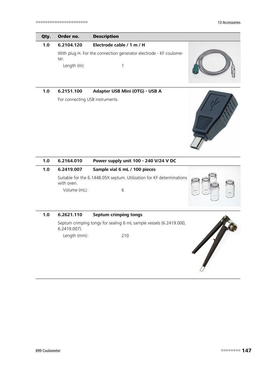 Metrohm 899 Coulometer User Manual | Page 157 / 178