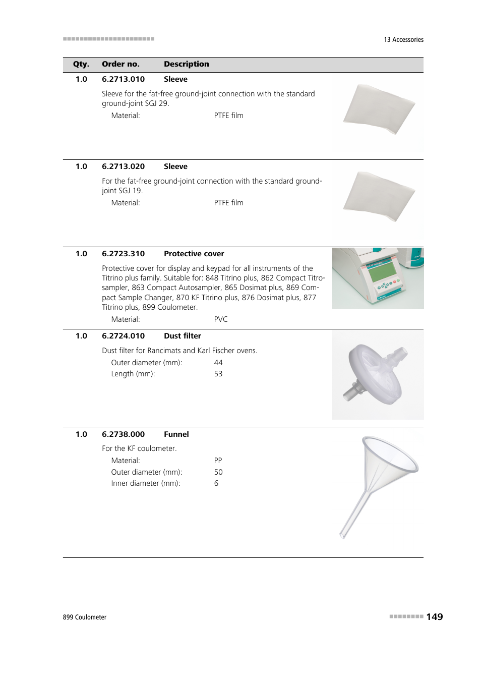 Metrohm 899 Coulometer User Manual | Page 159 / 178