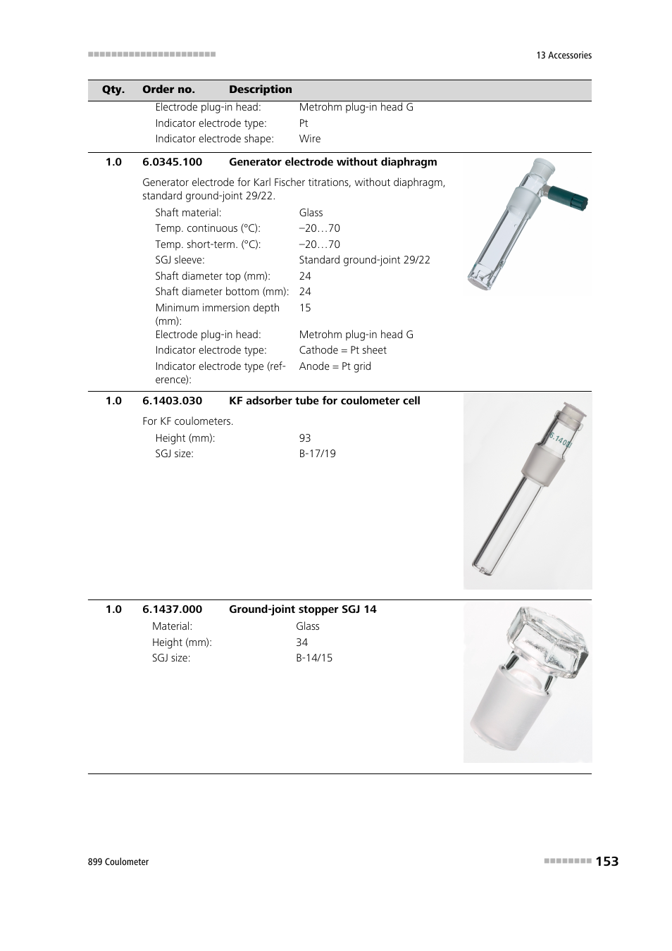 Metrohm 899 Coulometer User Manual | Page 163 / 178