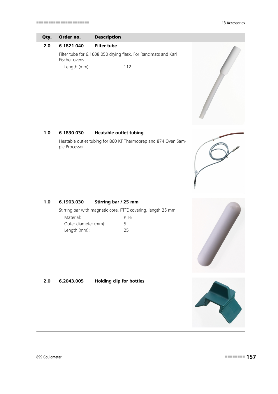 Metrohm 899 Coulometer User Manual | Page 167 / 178