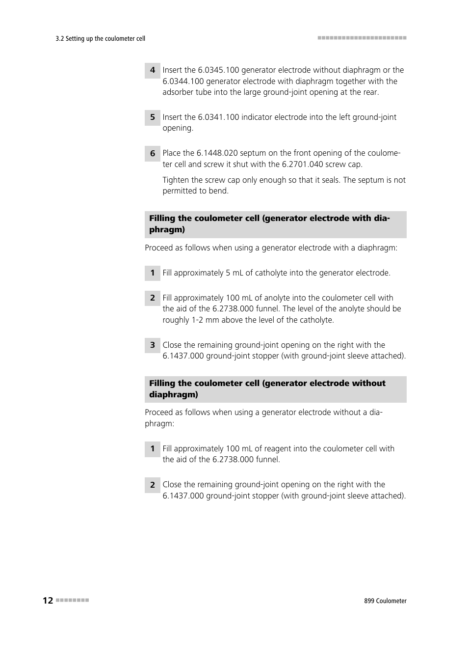 Metrohm 899 Coulometer User Manual | Page 22 / 178