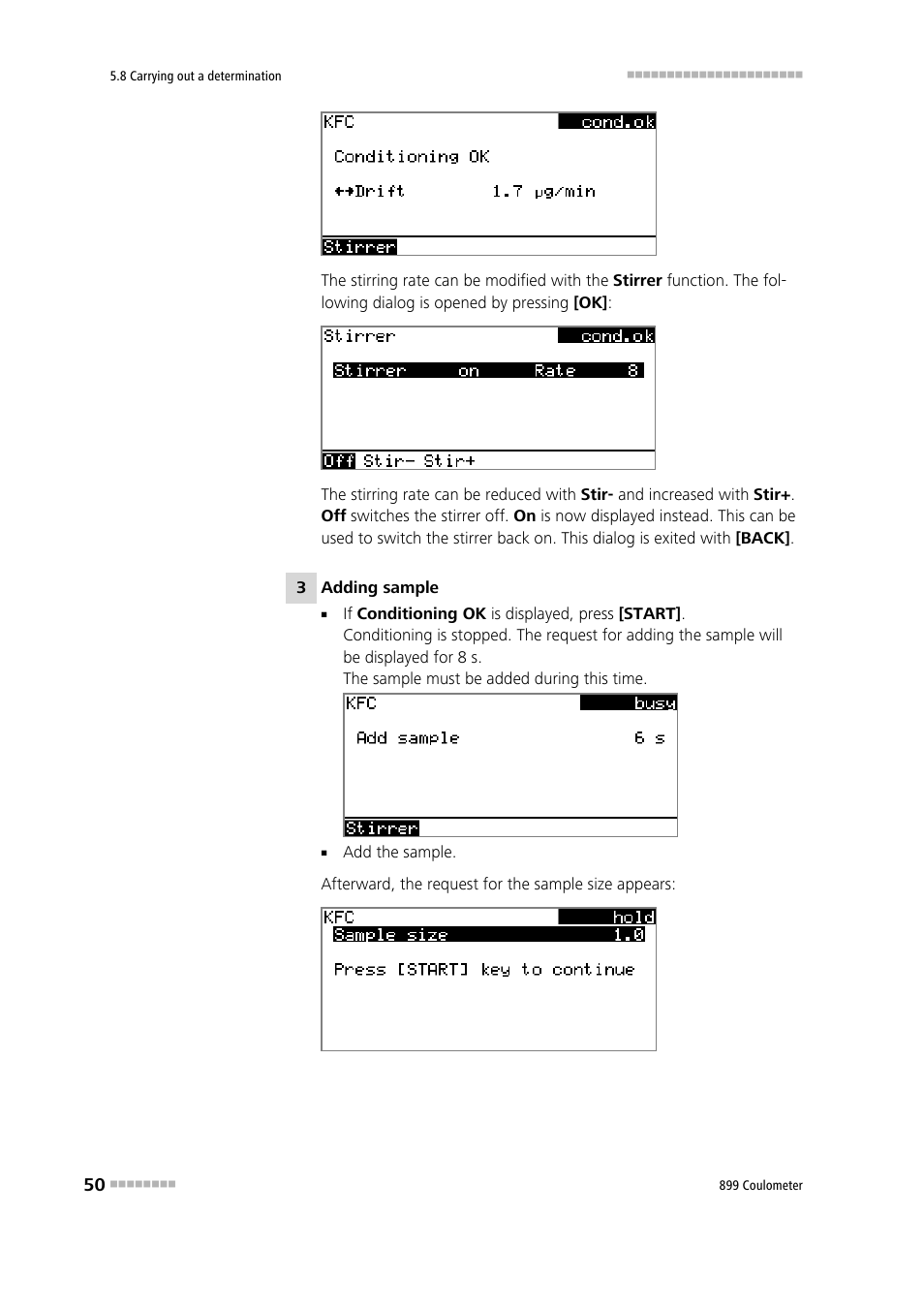 Metrohm 899 Coulometer User Manual | Page 60 / 178