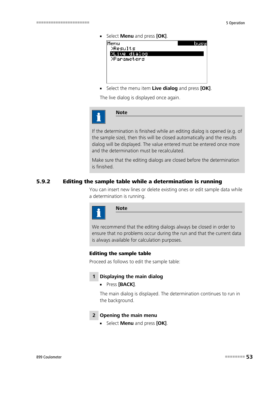 Metrohm 899 Coulometer User Manual | Page 63 / 178