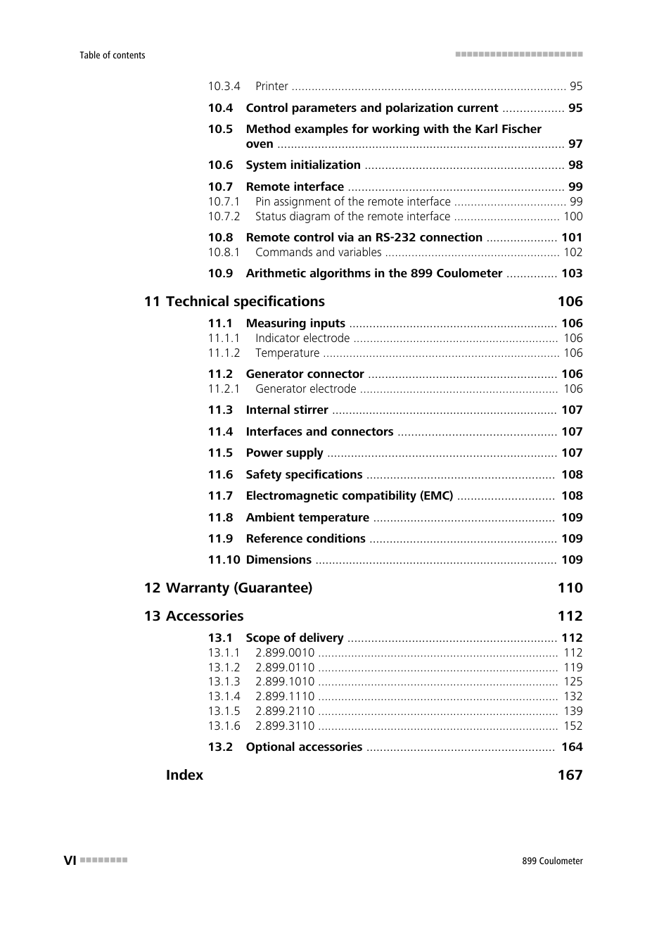 Metrohm 899 Coulometer User Manual | Page 8 / 178