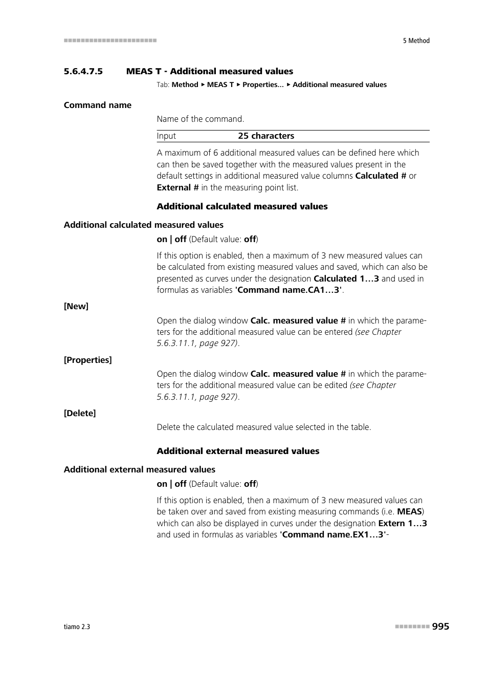 5 meas t - additional measured values, Additional measured values | Metrohm tiamo 2.3 Manual User Manual | Page 1011 / 1697