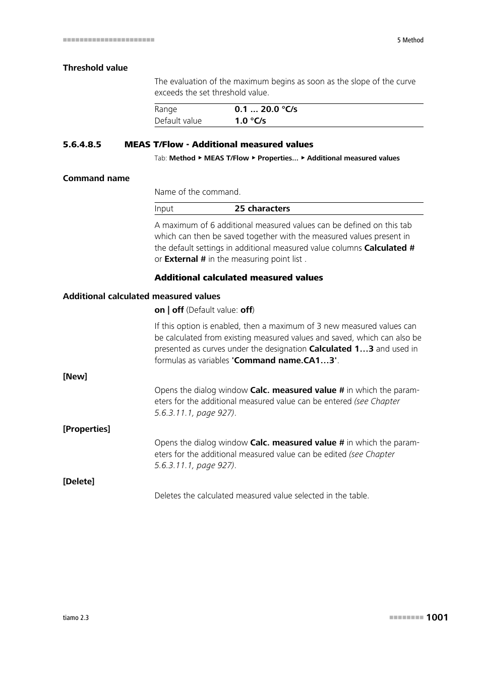 5 meas t/flow - additional measured values, Additional measured values | Metrohm tiamo 2.3 Manual User Manual | Page 1017 / 1697