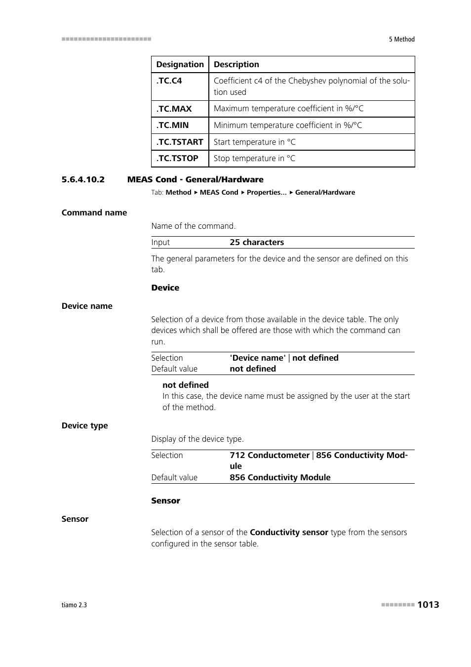 2 meas cond - general/hardware | Metrohm tiamo 2.3 Manual User Manual | Page 1029 / 1697