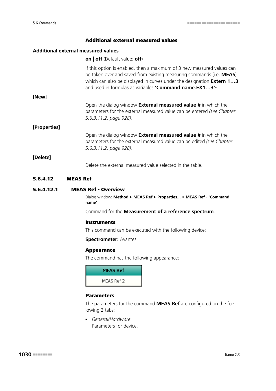 12 meas ref, 1 meas ref - overview, Meas ref | Metrohm tiamo 2.3 Manual User Manual | Page 1046 / 1697