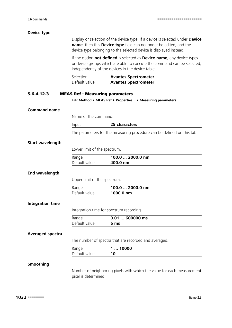 3 meas ref - measuring parameters | Metrohm tiamo 2.3 Manual User Manual | Page 1048 / 1697