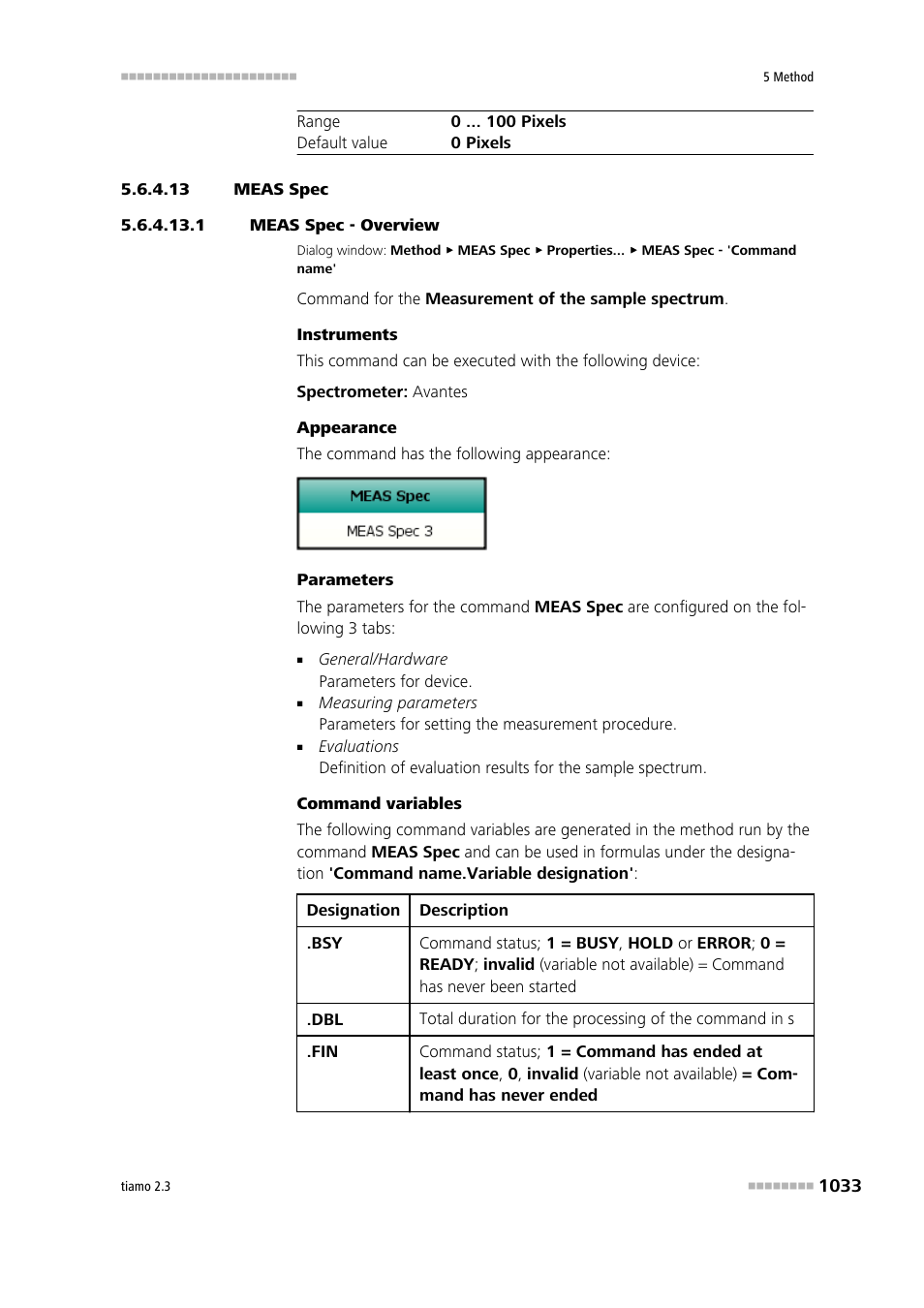 13 meas spec, 1 meas spec - overview, Meas spec | Metrohm tiamo 2.3 Manual User Manual | Page 1049 / 1697