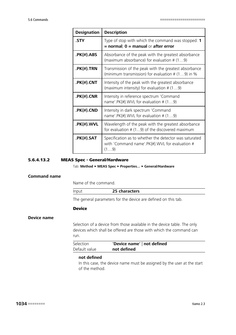 2 meas spec - general/hardware | Metrohm tiamo 2.3 Manual User Manual | Page 1050 / 1697