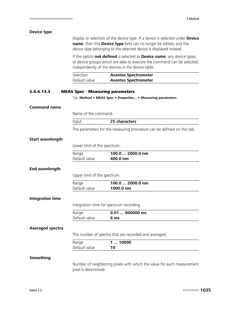 3 meas spec - measuring parameters | Metrohm tiamo 2.3 Manual User Manual | Page 1051 / 1697