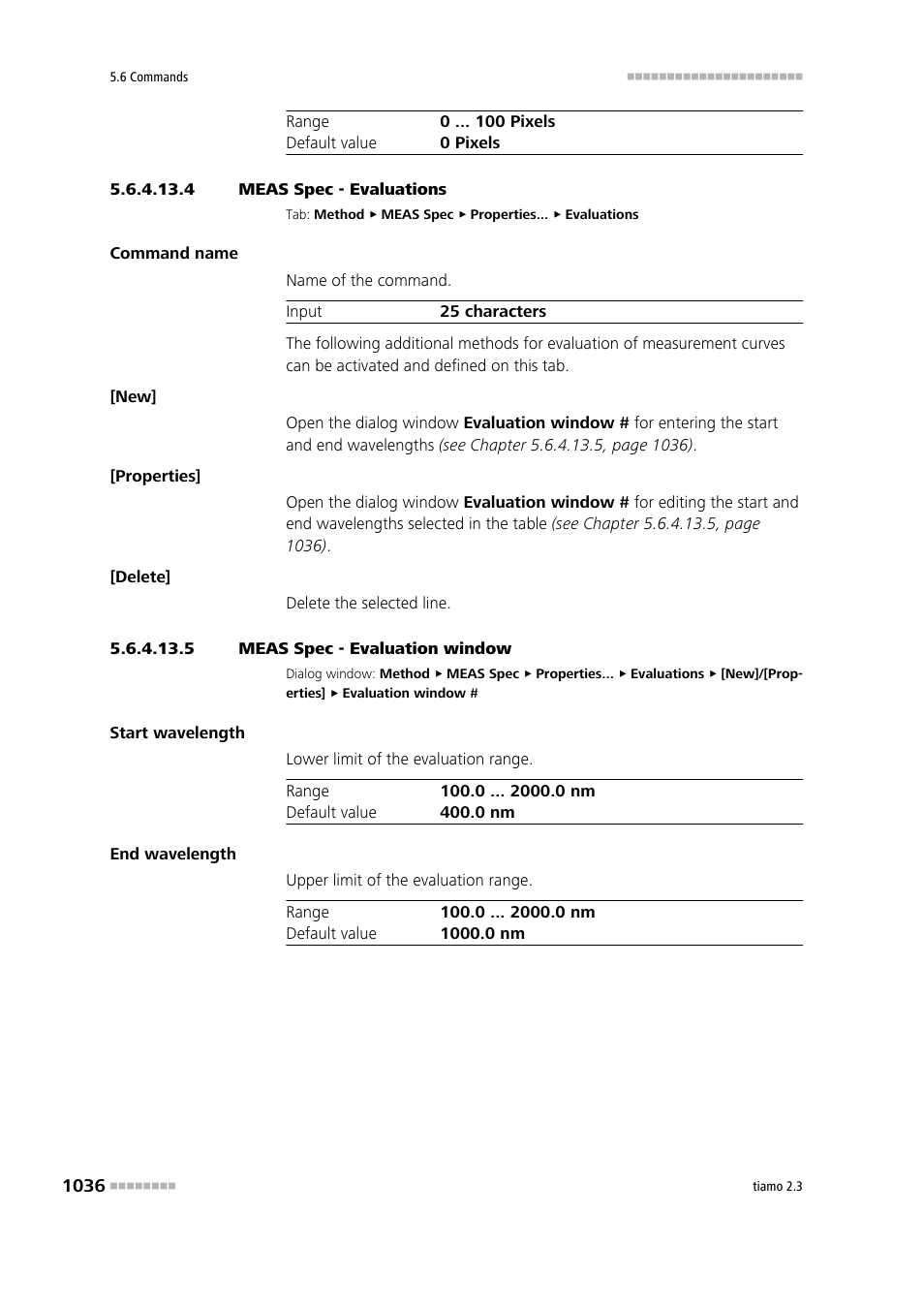 4 meas spec - evaluations, 5 meas spec - evaluation window | Metrohm tiamo 2.3 Manual User Manual | Page 1052 / 1697