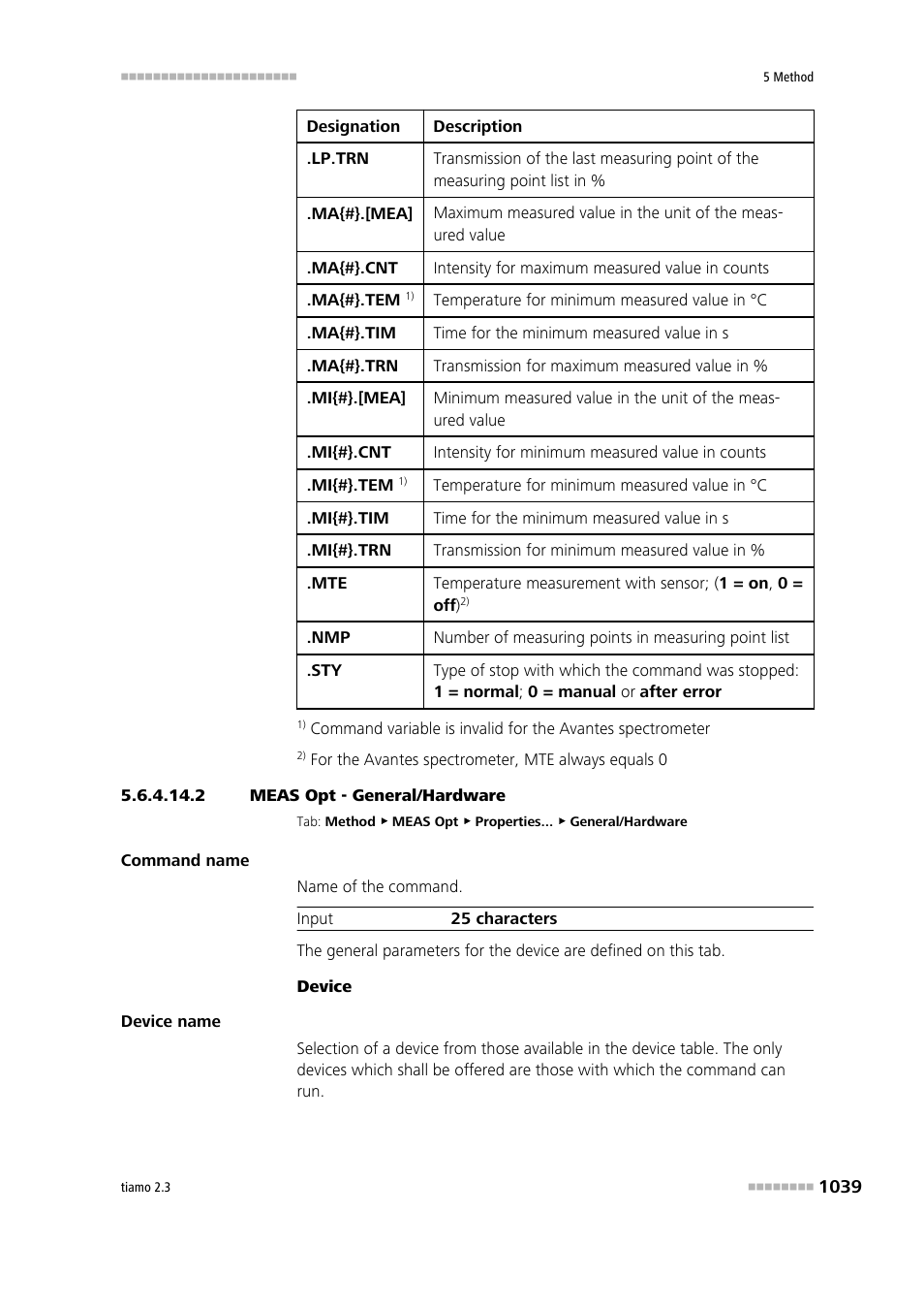 2 meas opt - general/hardware | Metrohm tiamo 2.3 Manual User Manual | Page 1055 / 1697