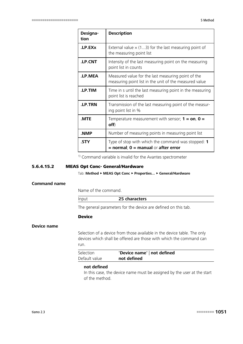 2 meas opt conc- general/hardware | Metrohm tiamo 2.3 Manual User Manual | Page 1067 / 1697