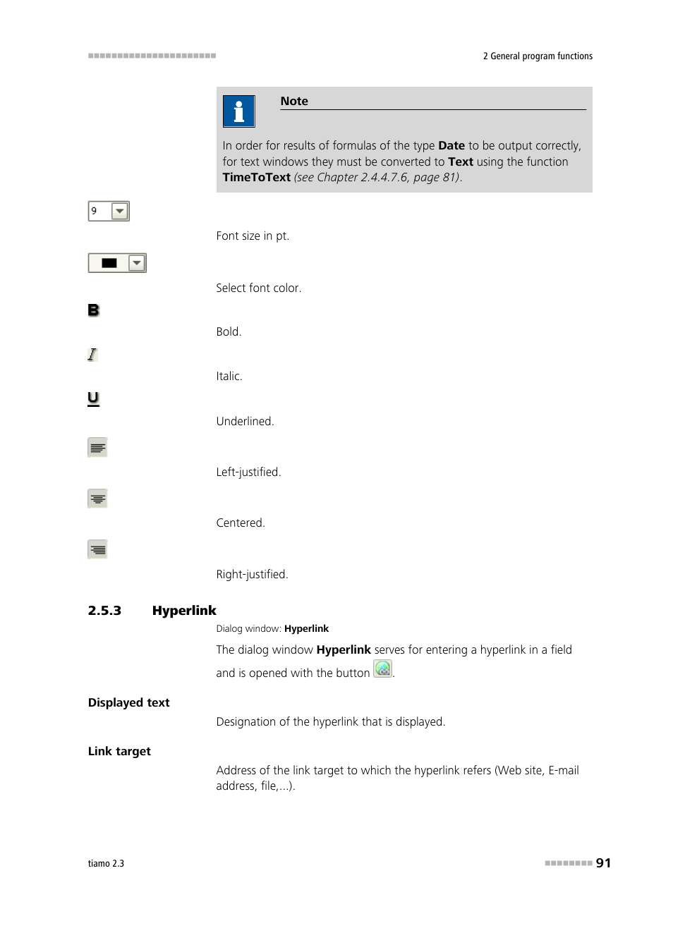 3 hyperlink, Hyperlink | Metrohm tiamo 2.3 Manual User Manual | Page 107 / 1697