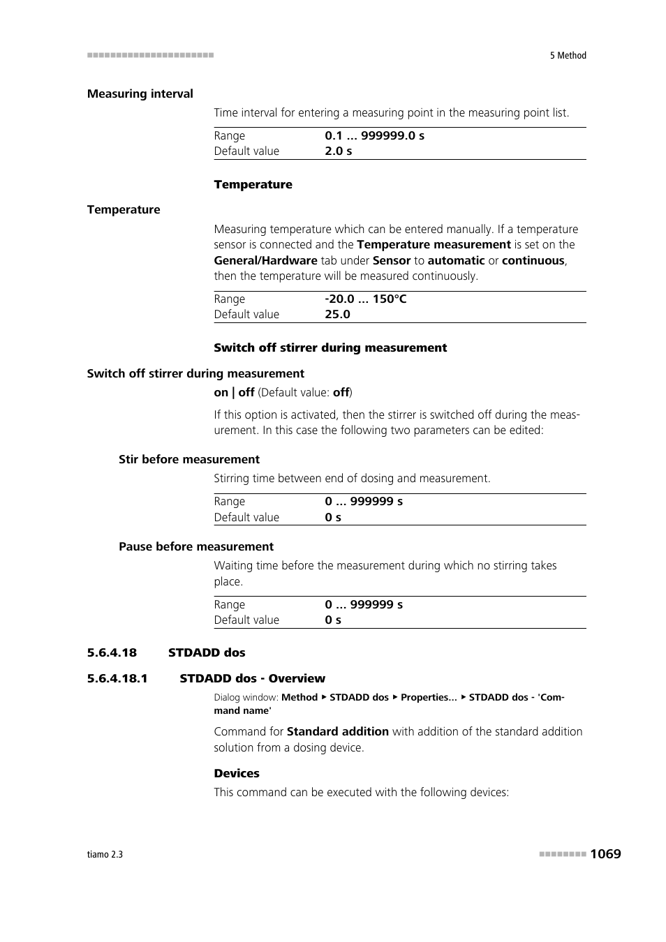 18 stdadd dos, 1 stdadd dos - overview, Stdadd dos | Metrohm tiamo 2.3 Manual User Manual | Page 1085 / 1697