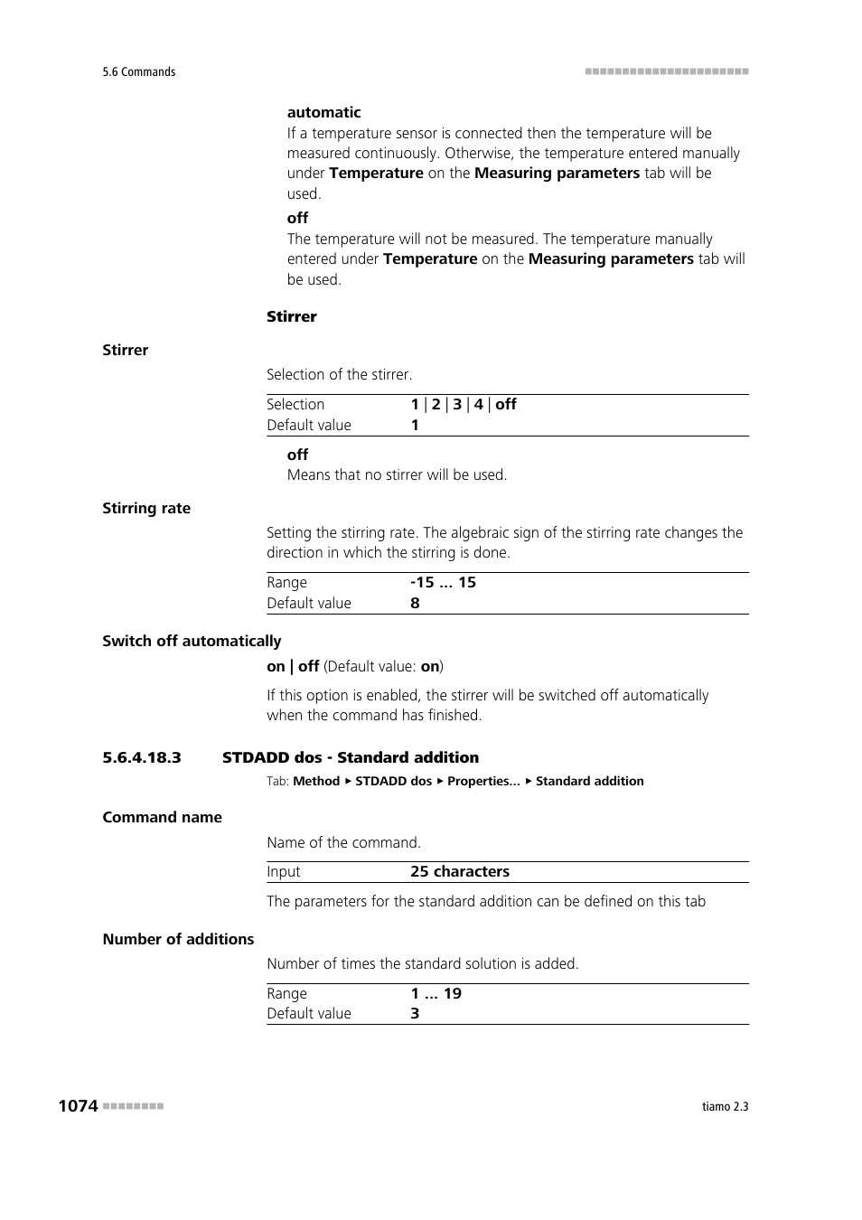 3 stdadd dos - standard addition | Metrohm tiamo 2.3 Manual User Manual | Page 1090 / 1697