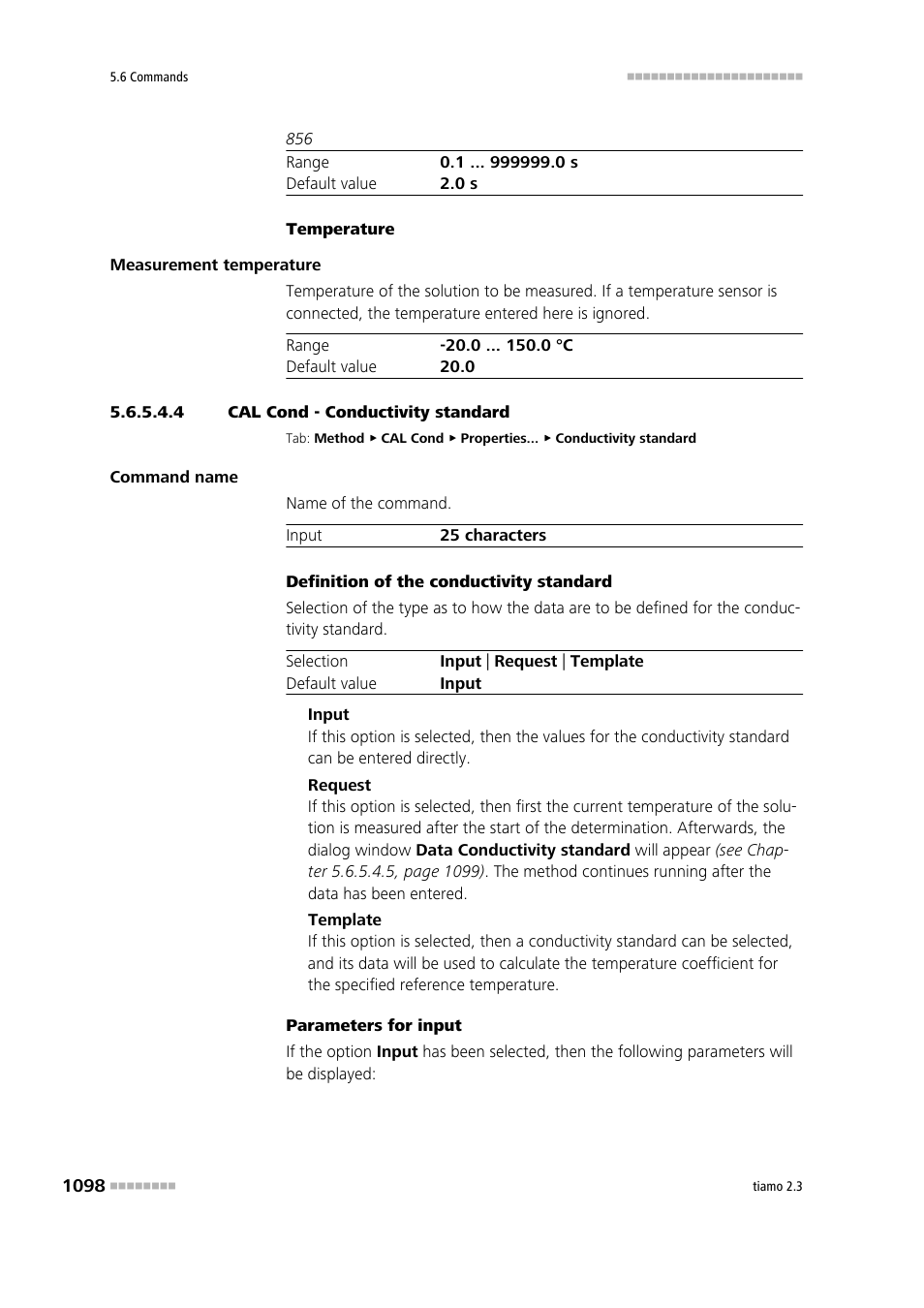 4 cal cond - conductivity standard | Metrohm tiamo 2.3 Manual User Manual | Page 1114 / 1697