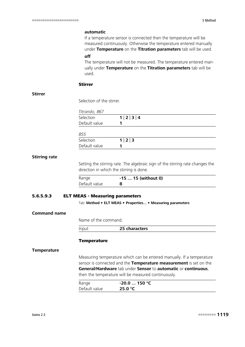 3 elt meas - measuring parameters | Metrohm tiamo 2.3 Manual User Manual | Page 1135 / 1697