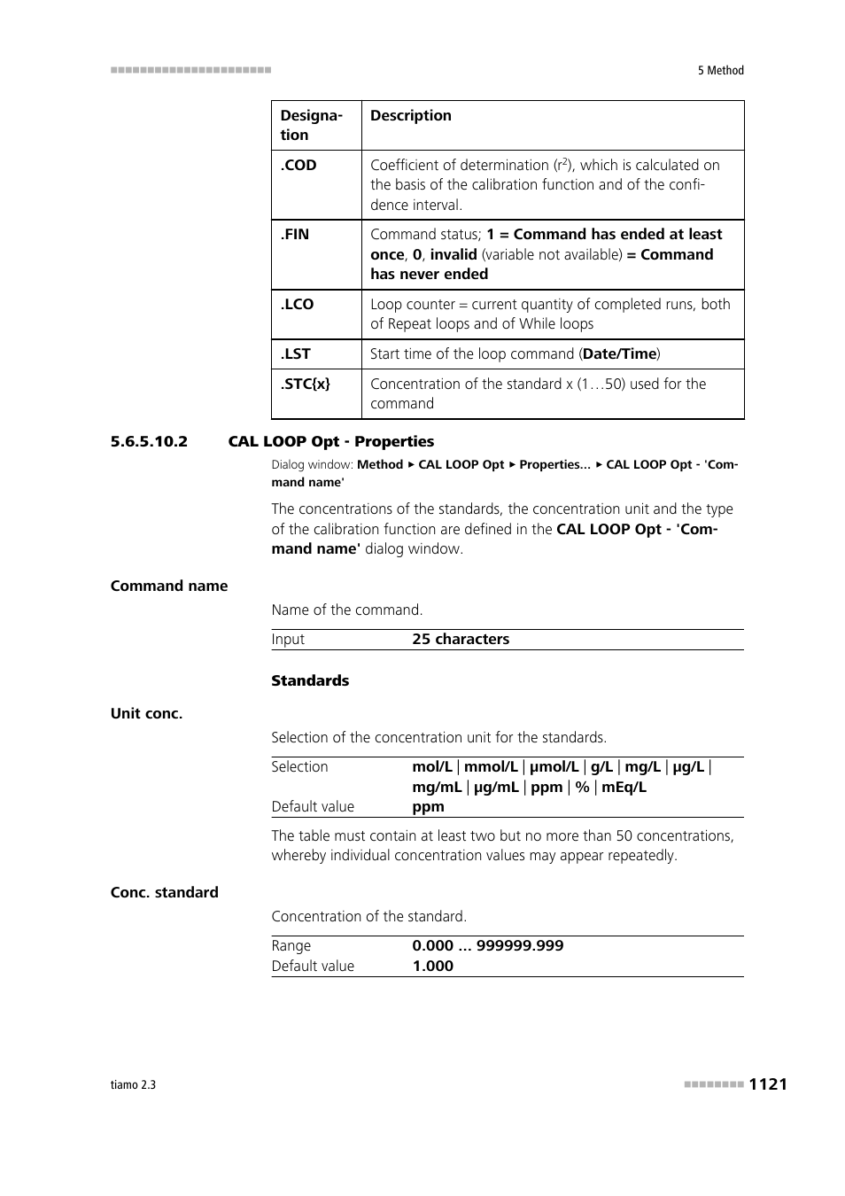 2 cal loop opt - properties | Metrohm tiamo 2.3 Manual User Manual | Page 1137 / 1697