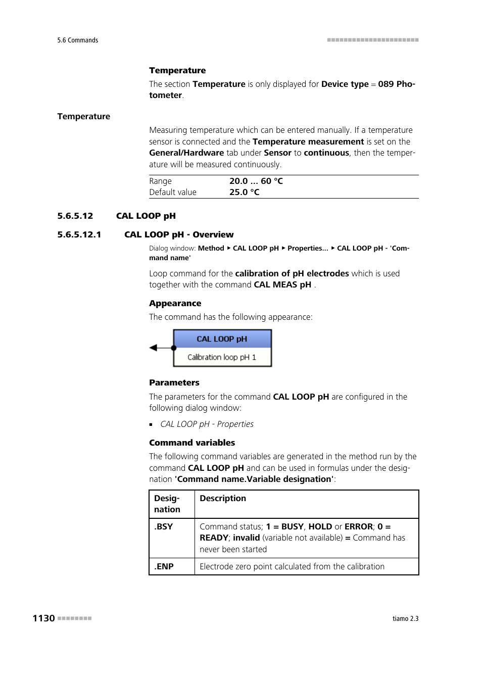 12 cal loop ph, 1 cal loop ph - overview, Cal loop ph | Call loop ph | Metrohm tiamo 2.3 Manual User Manual | Page 1146 / 1697