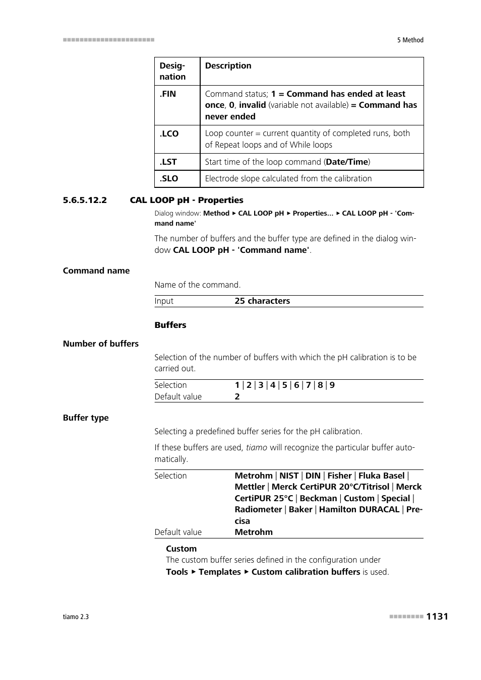 2 cal loop ph - properties | Metrohm tiamo 2.3 Manual User Manual | Page 1147 / 1697