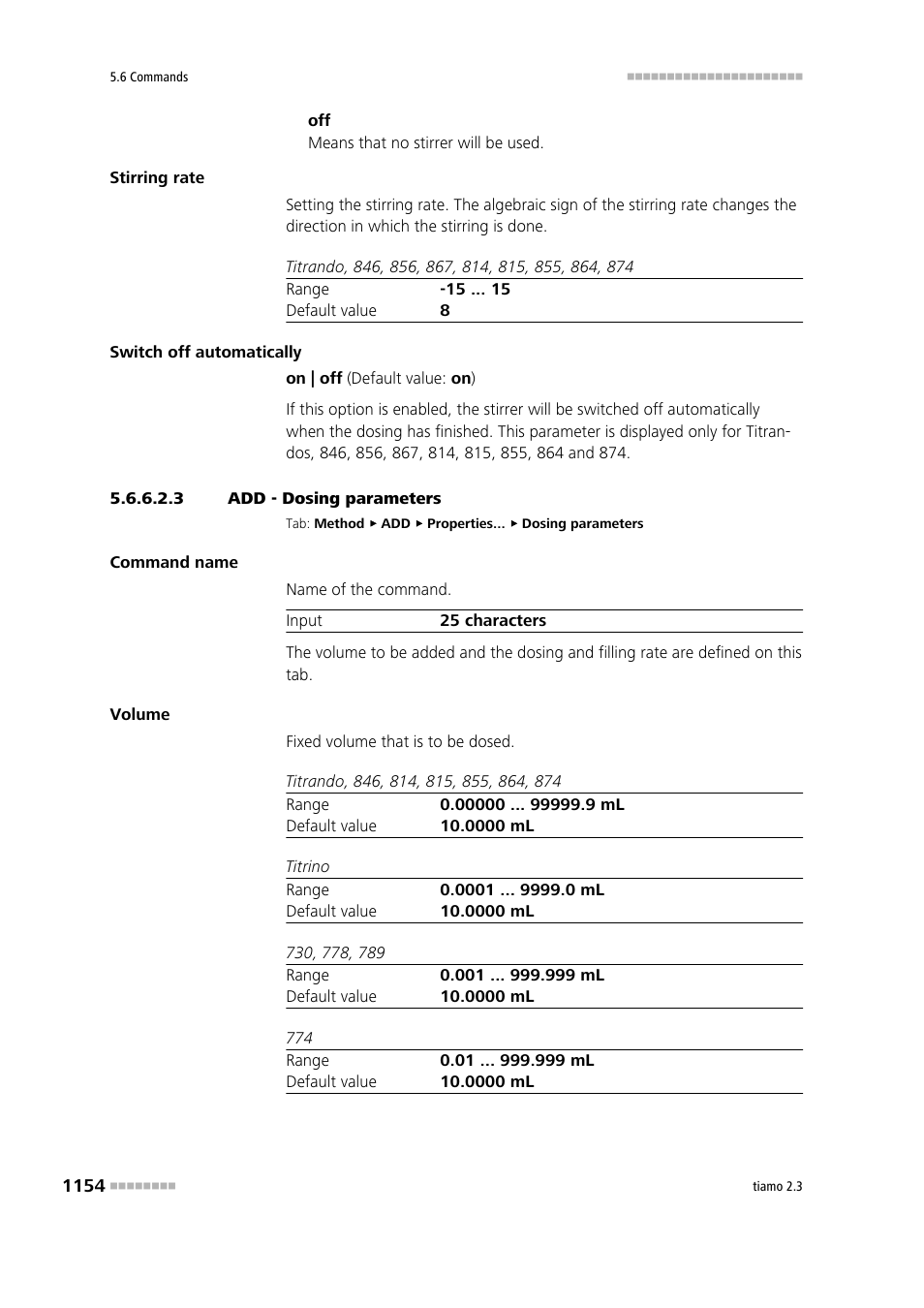 3 add - dosing parameters | Metrohm tiamo 2.3 Manual User Manual | Page 1170 / 1697