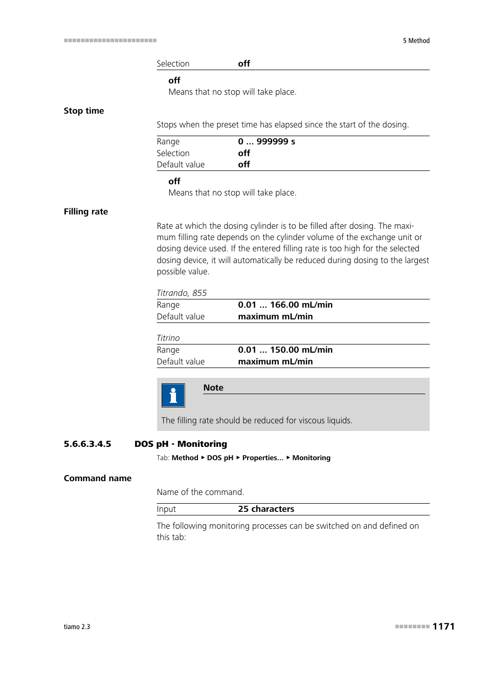 5 dos ph - monitoring, Monitoring | Metrohm tiamo 2.3 Manual User Manual | Page 1187 / 1697