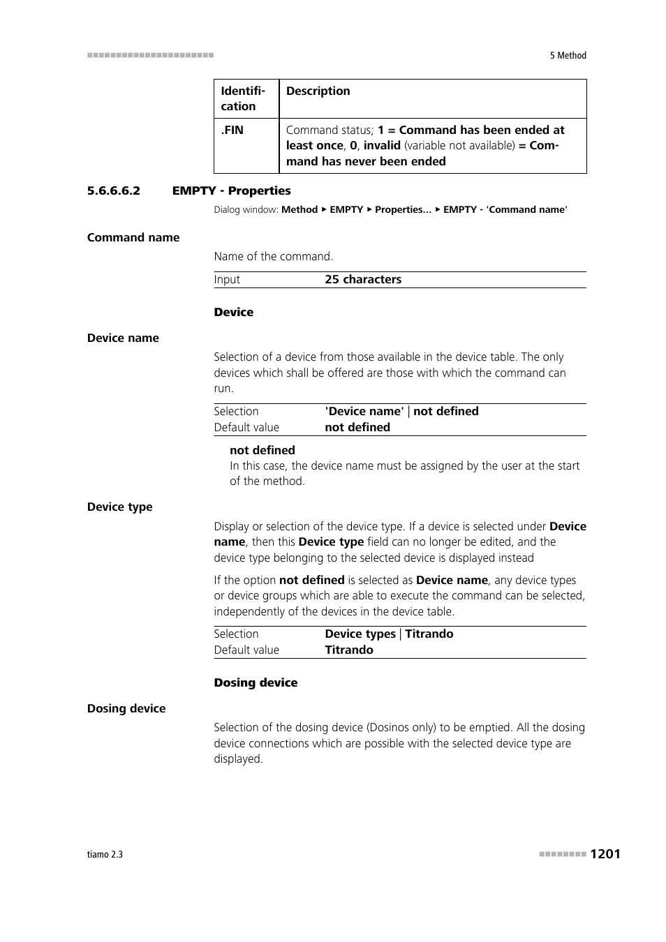 2 empty - properties | Metrohm tiamo 2.3 Manual User Manual | Page 1217 / 1697