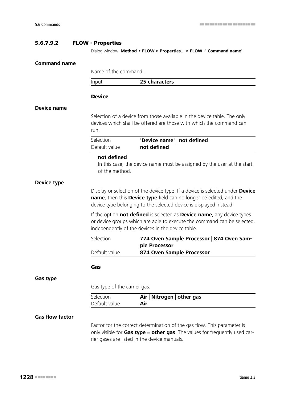 2 flow - properties | Metrohm tiamo 2.3 Manual User Manual | Page 1244 / 1697