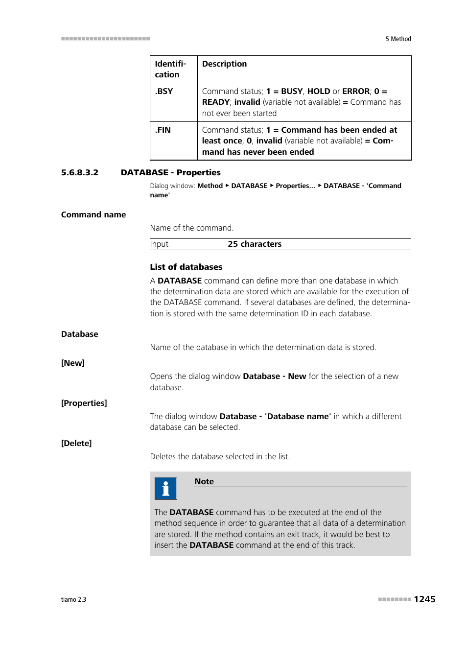 2 database - properties | Metrohm tiamo 2.3 Manual User Manual | Page 1261 / 1697
