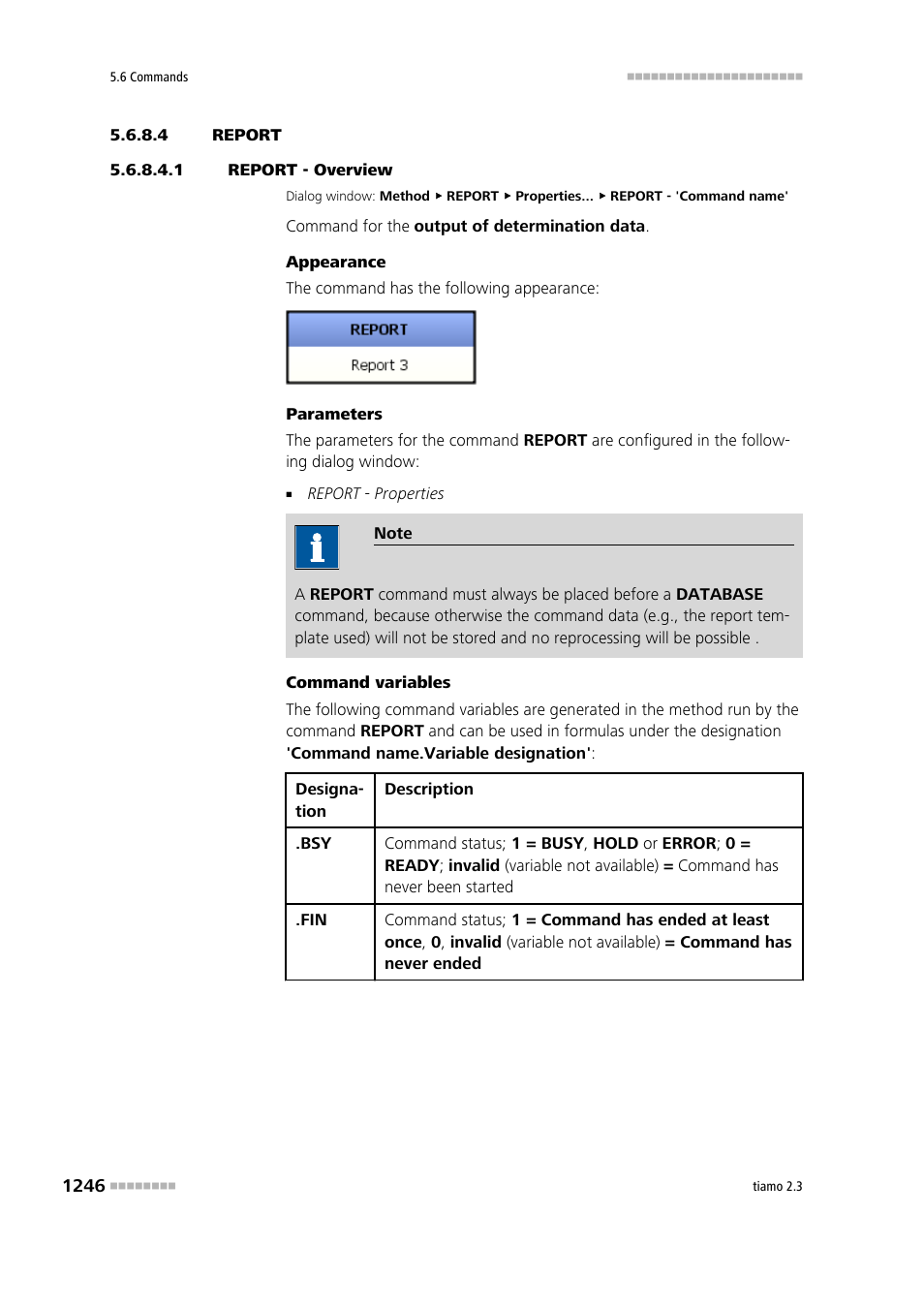 4 report, 1 report - overview, Report | Report - overview | Metrohm tiamo 2.3 Manual User Manual | Page 1262 / 1697