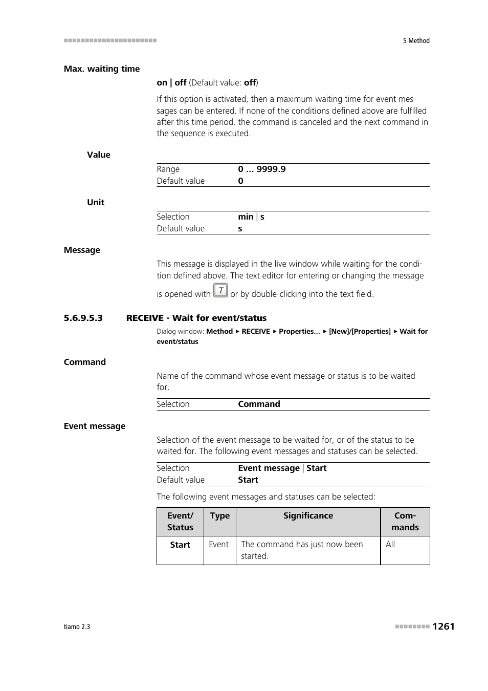 3 receive - wait for event/status | Metrohm tiamo 2.3 Manual User Manual | Page 1277 / 1697