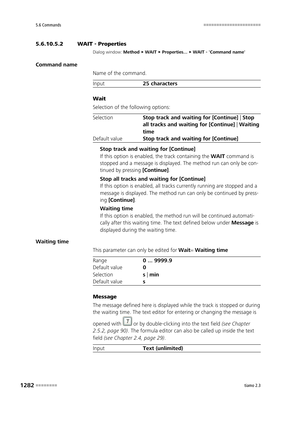 2 wait - properties | Metrohm tiamo 2.3 Manual User Manual | Page 1298 / 1697