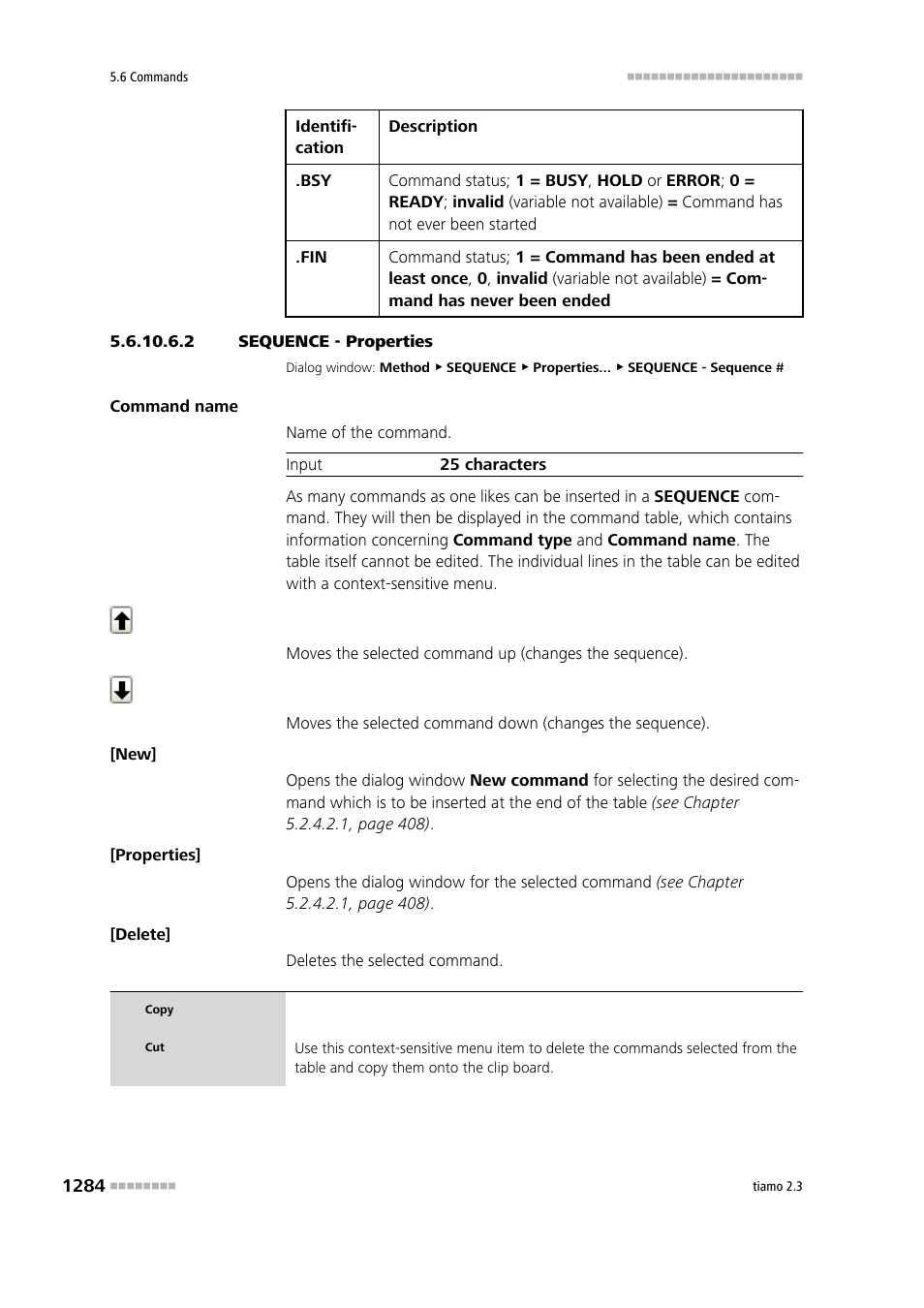 2 sequence - properties | Metrohm tiamo 2.3 Manual User Manual | Page 1300 / 1697