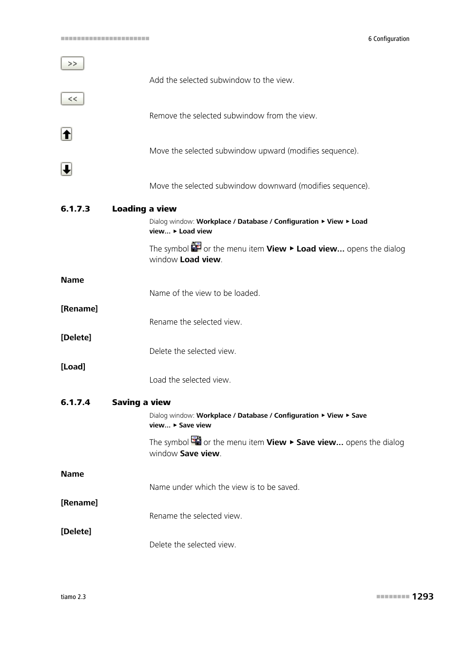 3 loading a view, 4 saving a view | Metrohm tiamo 2.3 Manual User Manual | Page 1309 / 1697