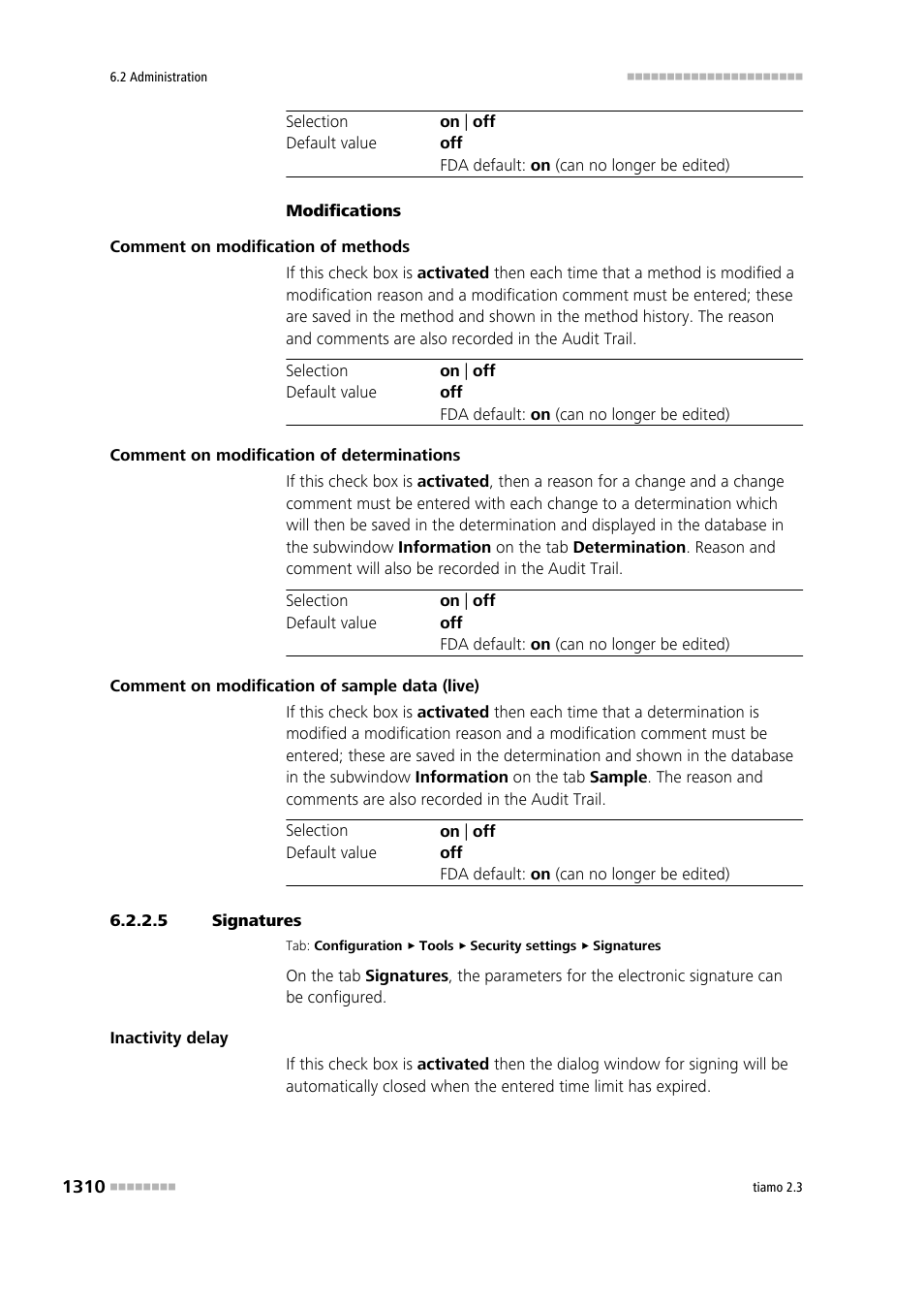 5 signatures, Electronic signature, Signatures | Metrohm tiamo 2.3 Manual User Manual | Page 1326 / 1697