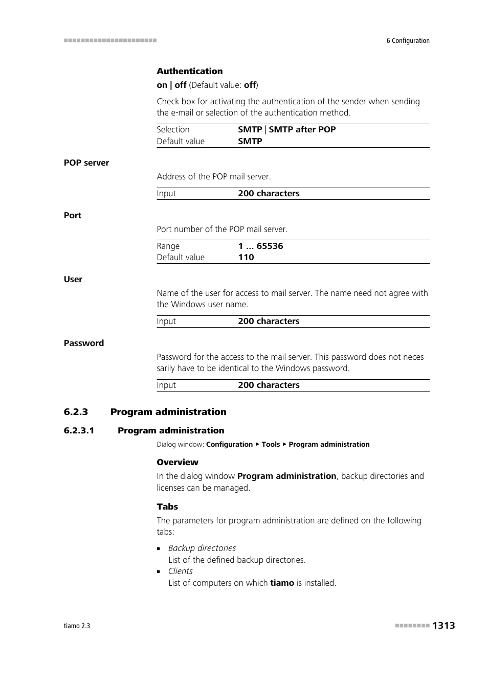 3 program administration, 1 program administration, Program administration 3 | Metrohm tiamo 2.3 Manual User Manual | Page 1329 / 1697